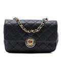 Chanel Quilted Lambskin Turn and Lock Flap