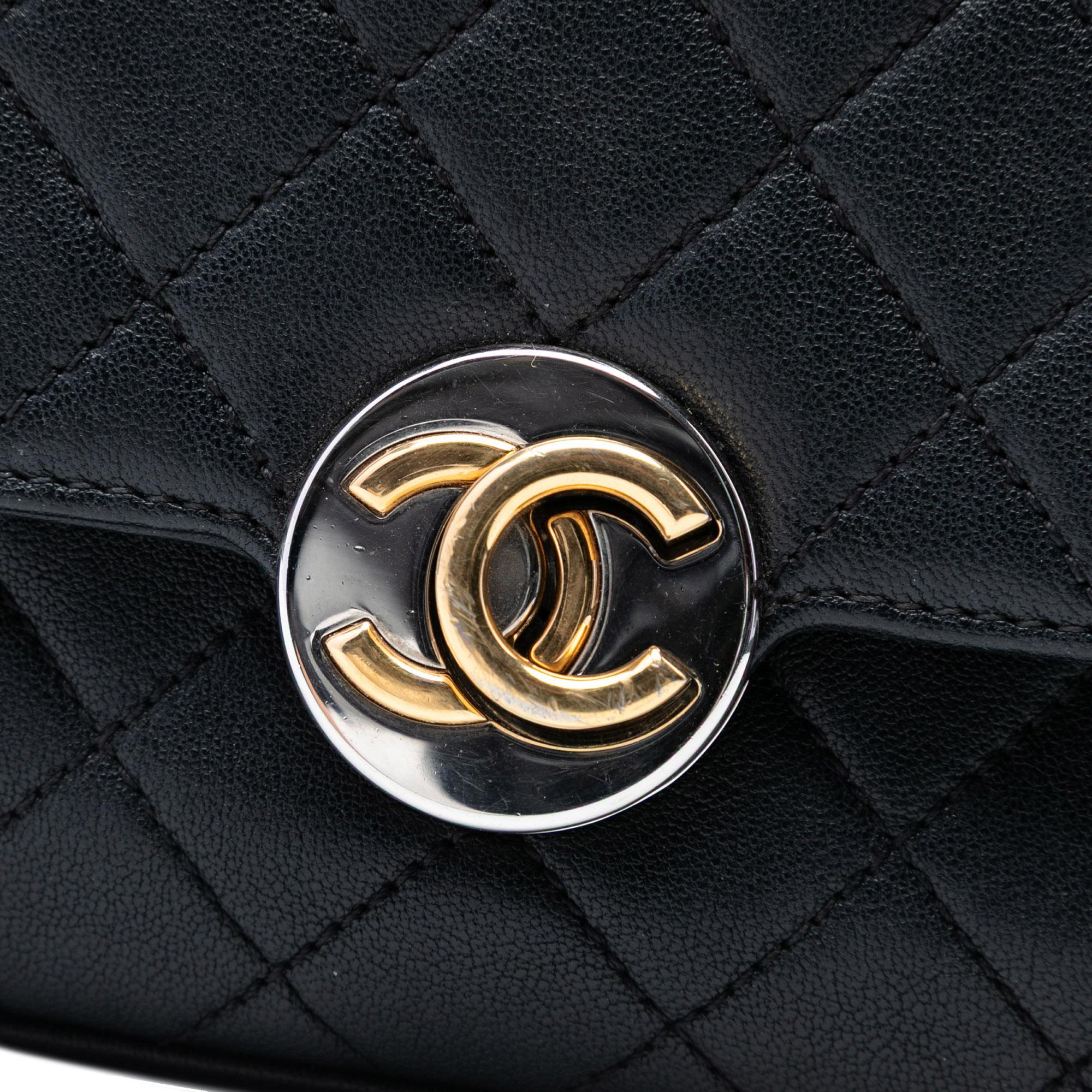 Chanel Quilted Lambskin Turn and Lock Flap