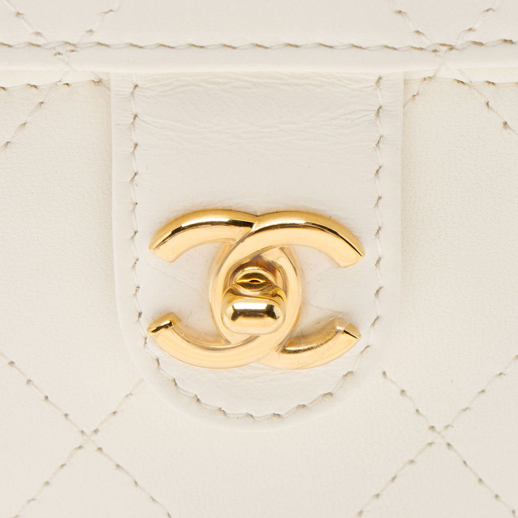 Chanel Quilted Lambskin Vanity Crossbody