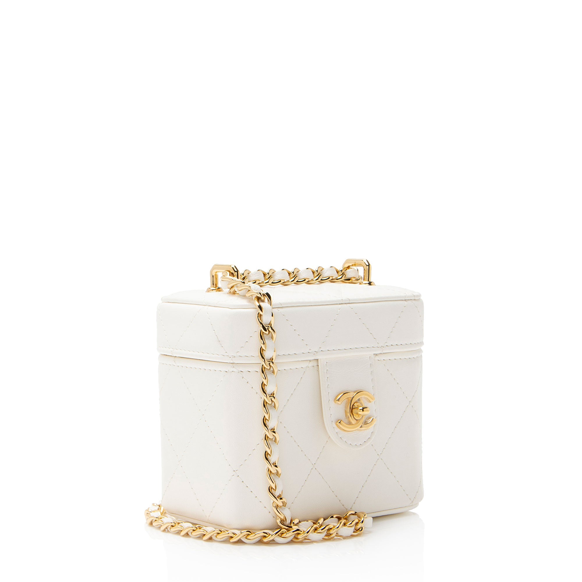 Chanel Quilted Lambskin Vanity Crossbody