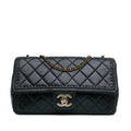 Chanel Quilted Lambskin Whipstitch Single Flap (SHG-OfzSAu)