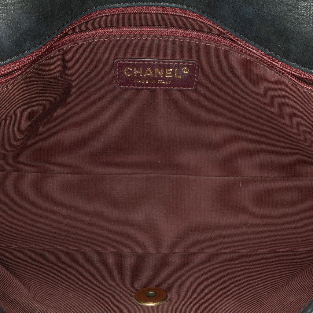 Chanel Quilted Lambskin Whipstitch Single Flap (SHG-OfzSAu)