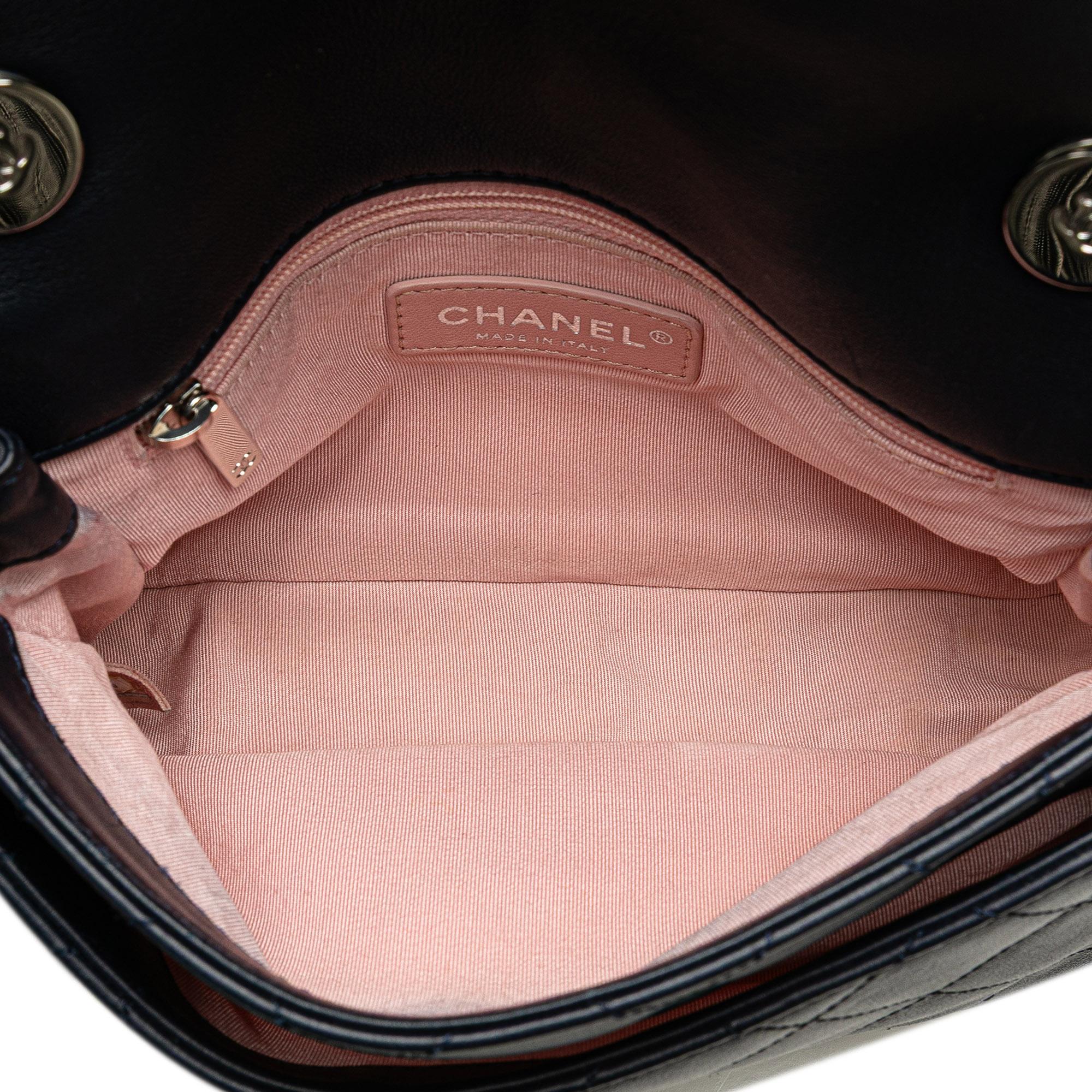 Chanel Quilted Lambskin and Tweed Elegant Trim Flap