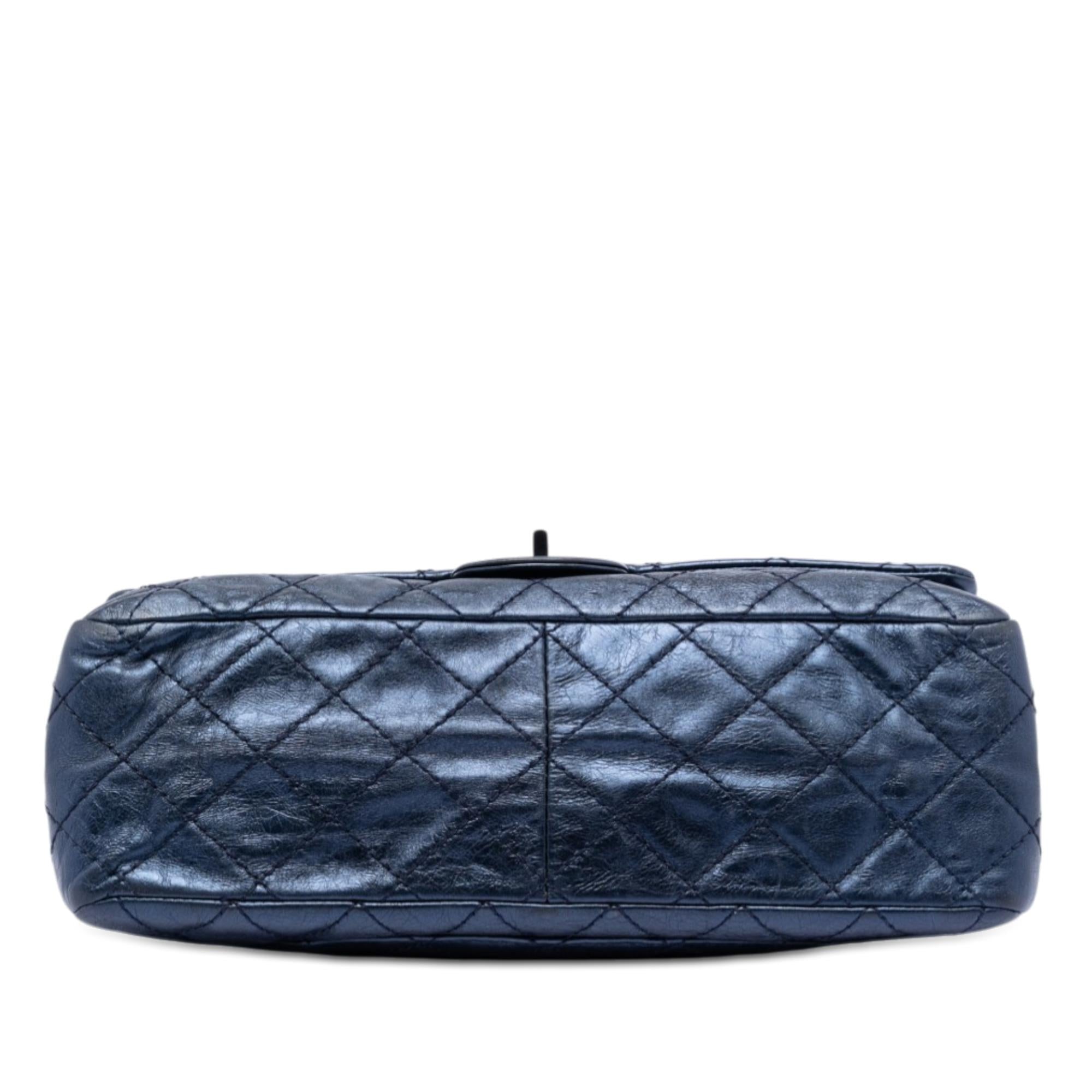 Chanel Quilted Metallic Aged Calfskin Reissue 2.55 Double Flap 226