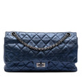 Chanel Quilted Metallic Aged Calfskin Reissue 2.55 Double Flap 226