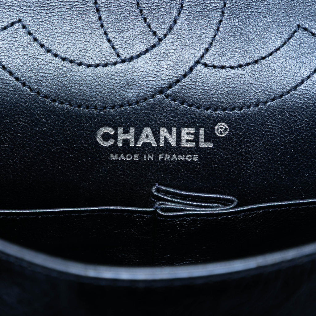 Chanel Quilted Metallic Aged Calfskin Reissue 2.55 Double Flap 226