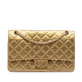 Chanel Quilted Metallic Aged Calfskin Reissue 2.55 Double Flap 226