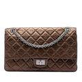 Chanel Quilted Metallic Aged Calfskin Reissue 2.55 Double Flap 226