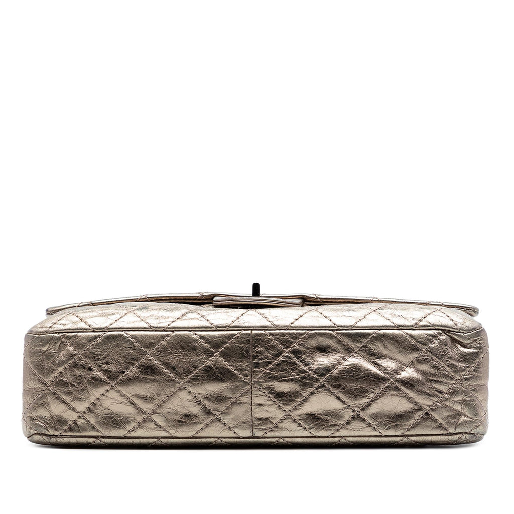 Chanel Quilted Metallic Aged Calfskin Reissue 2.55 Double Flap 226