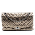 Chanel Quilted Metallic Aged Calfskin Reissue 2.55 Double Flap 226