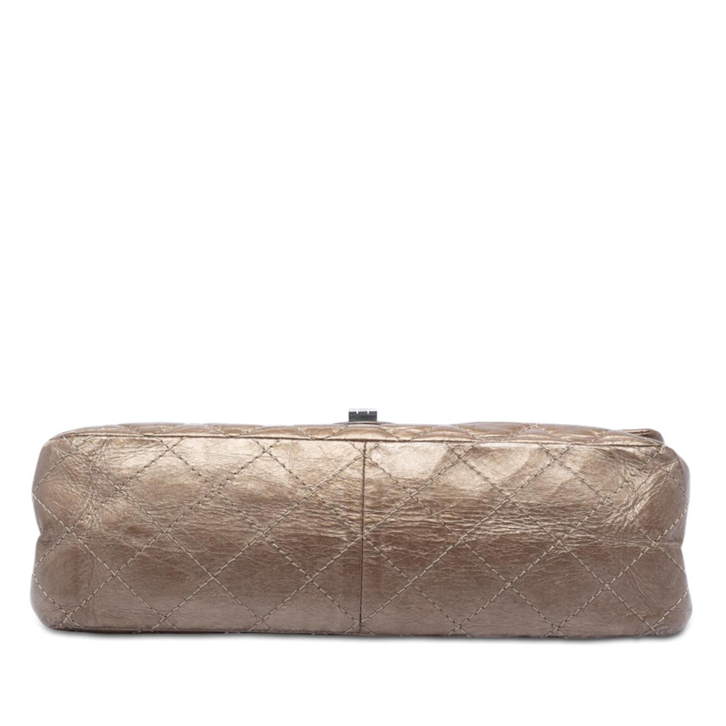 Chanel Quilted Metallic Aged Calfskin Reissue 2.55 Double Flap 226