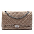 Chanel Quilted Metallic Aged Calfskin Reissue 2.55 Double Flap 226