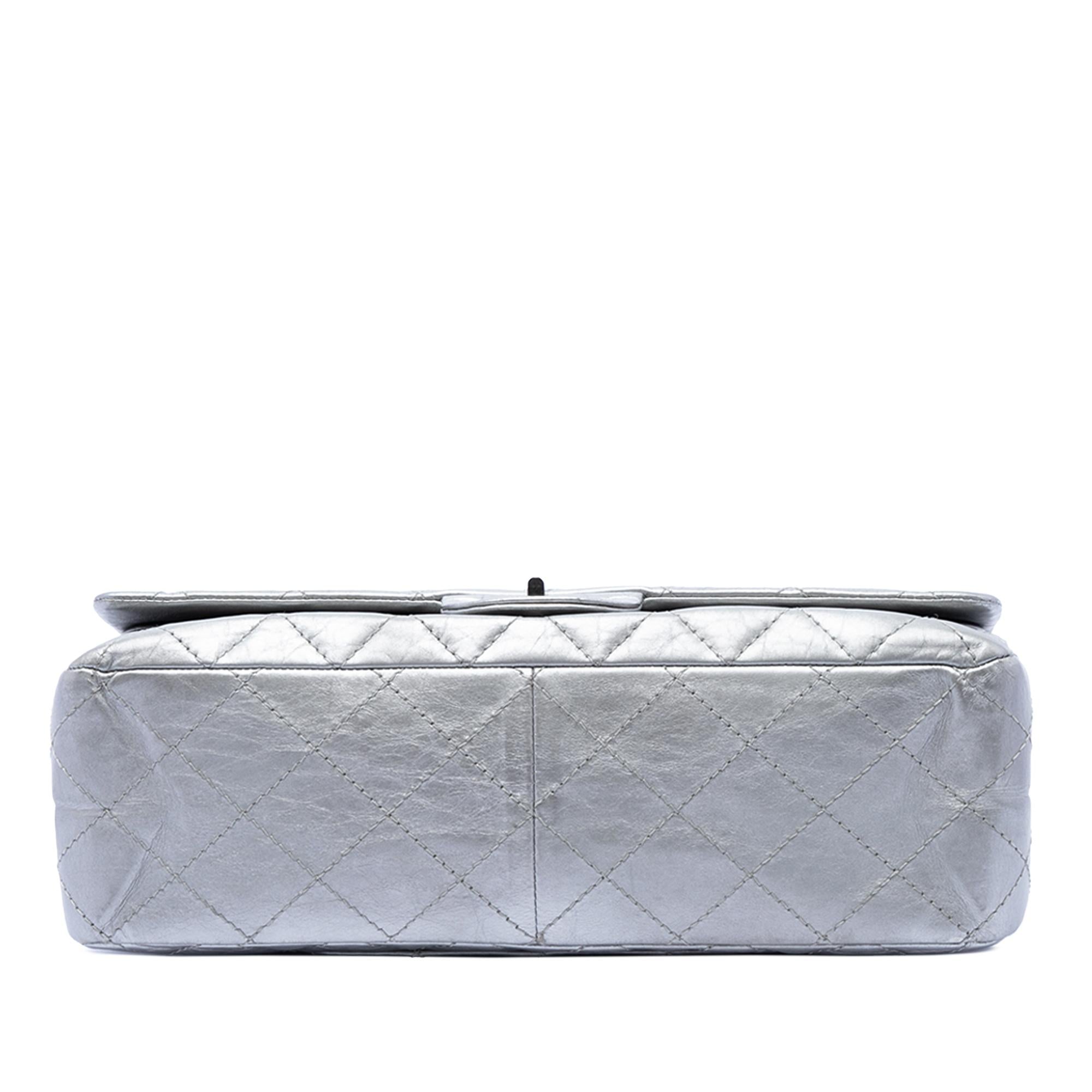 Chanel Quilted Metallic Aged Calfskin Reissue 2.55 Double Flap 227