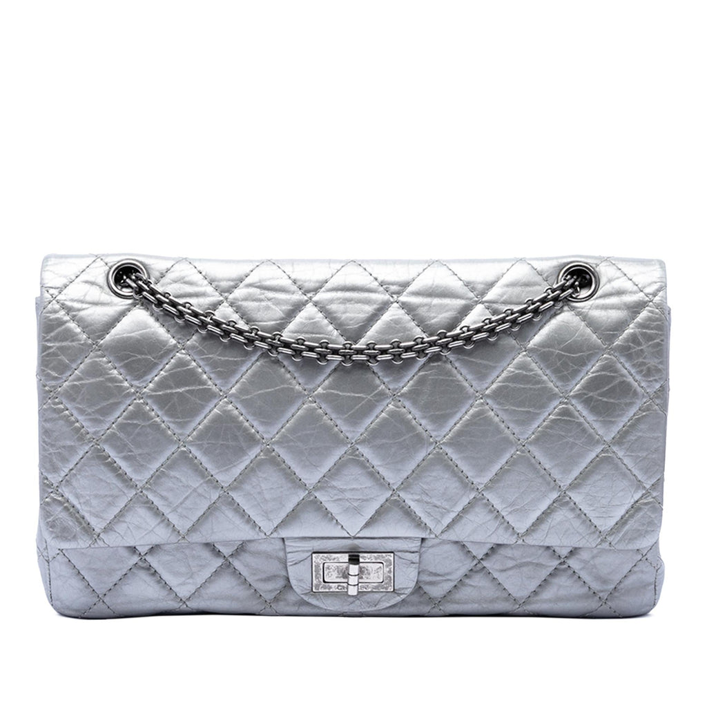 Chanel Quilted Metallic Aged Calfskin Reissue 2.55 Double Flap 227