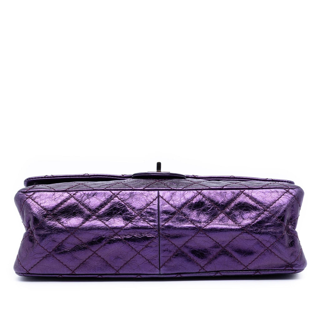 Chanel Quilted Metallic Calfskin Reissue 2.55 Double Flap 226