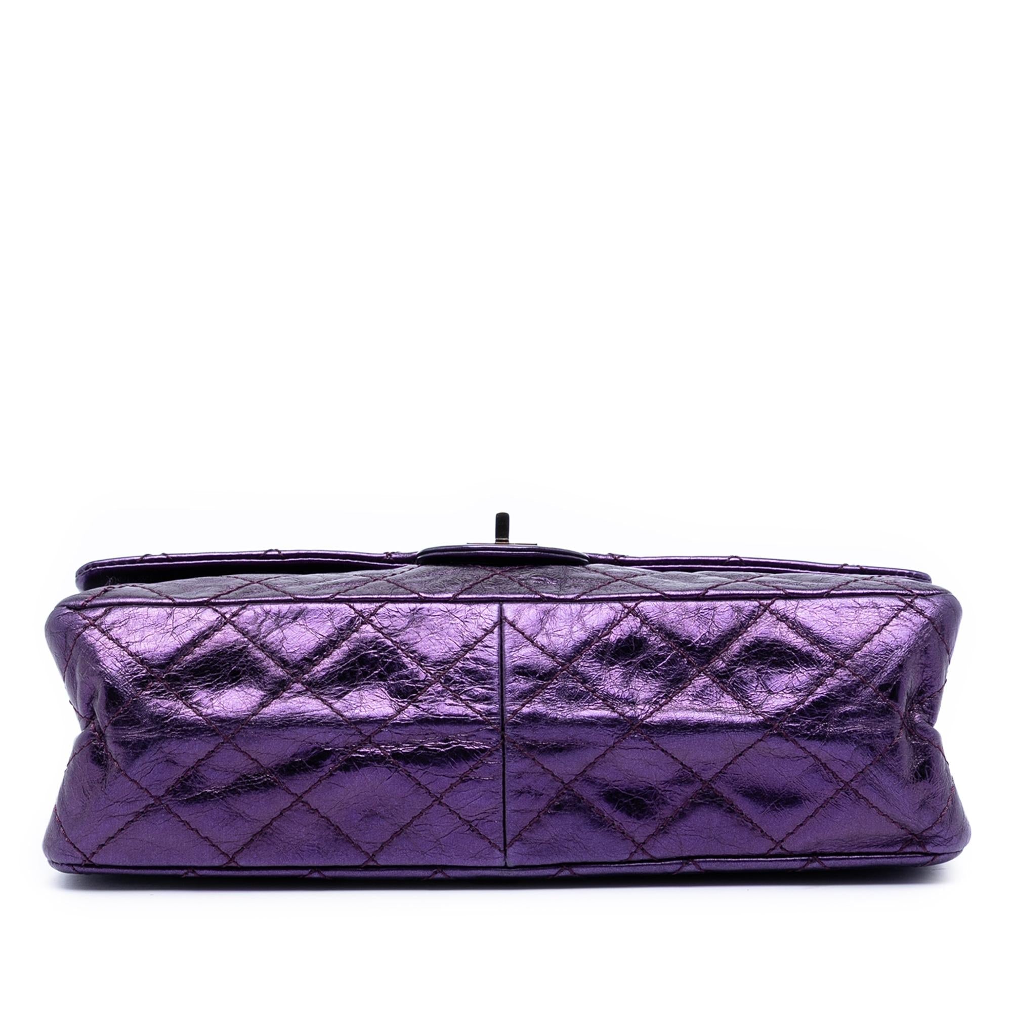 Chanel Quilted Metallic Calfskin Reissue 2.55 Double Flap 226