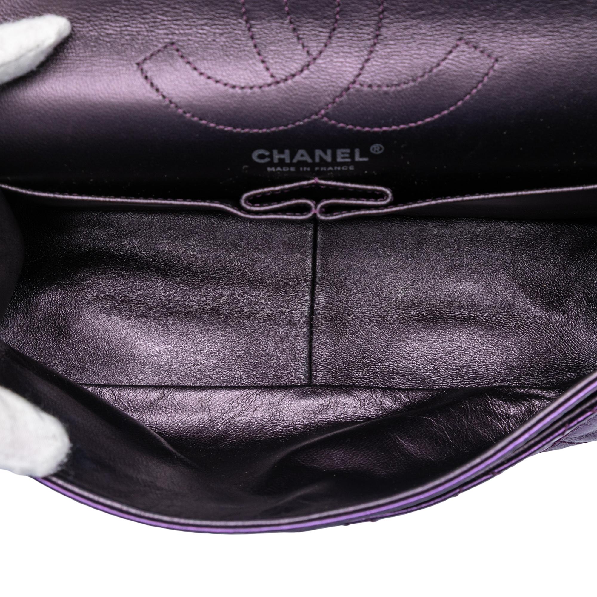Chanel Quilted Metallic Calfskin Reissue 2.55 Double Flap 226