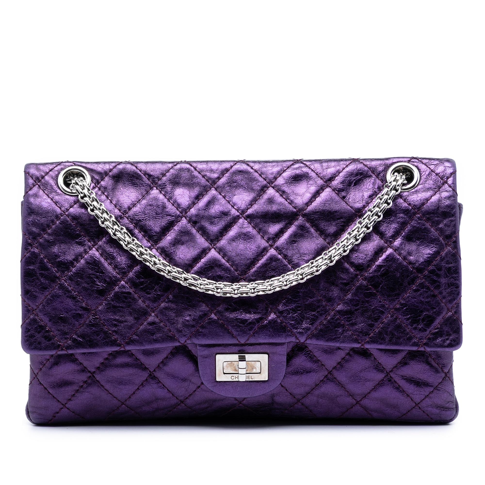 Chanel Quilted Metallic Calfskin Reissue 2.55 Double Flap 226