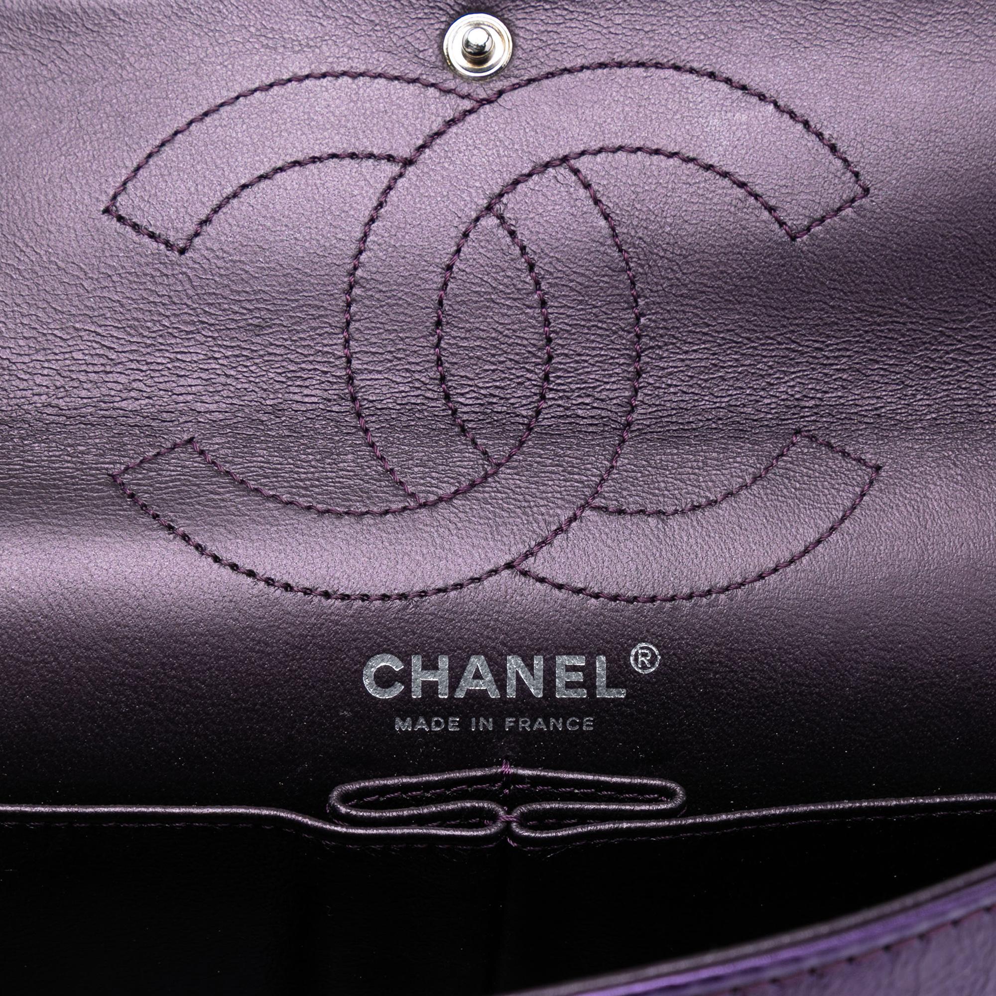 Chanel Quilted Metallic Calfskin Reissue 2.55 Double Flap 226