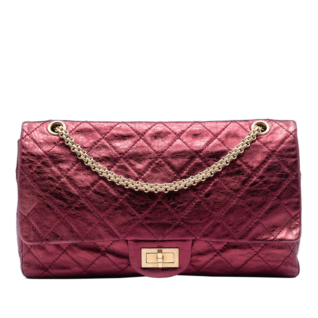 Chanel Quilted Metallic Lambskin Reissue 2.55 Double Flap 227