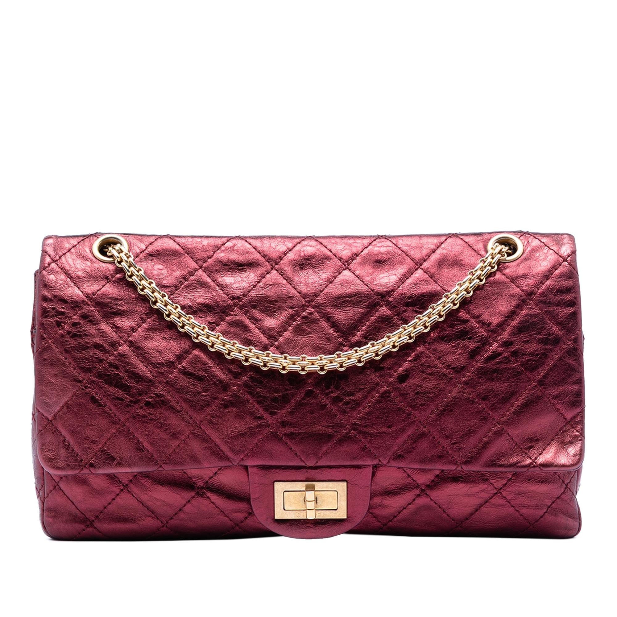 Chanel Quilted Metallic Lambskin Reissue 2.55 Double Flap 227