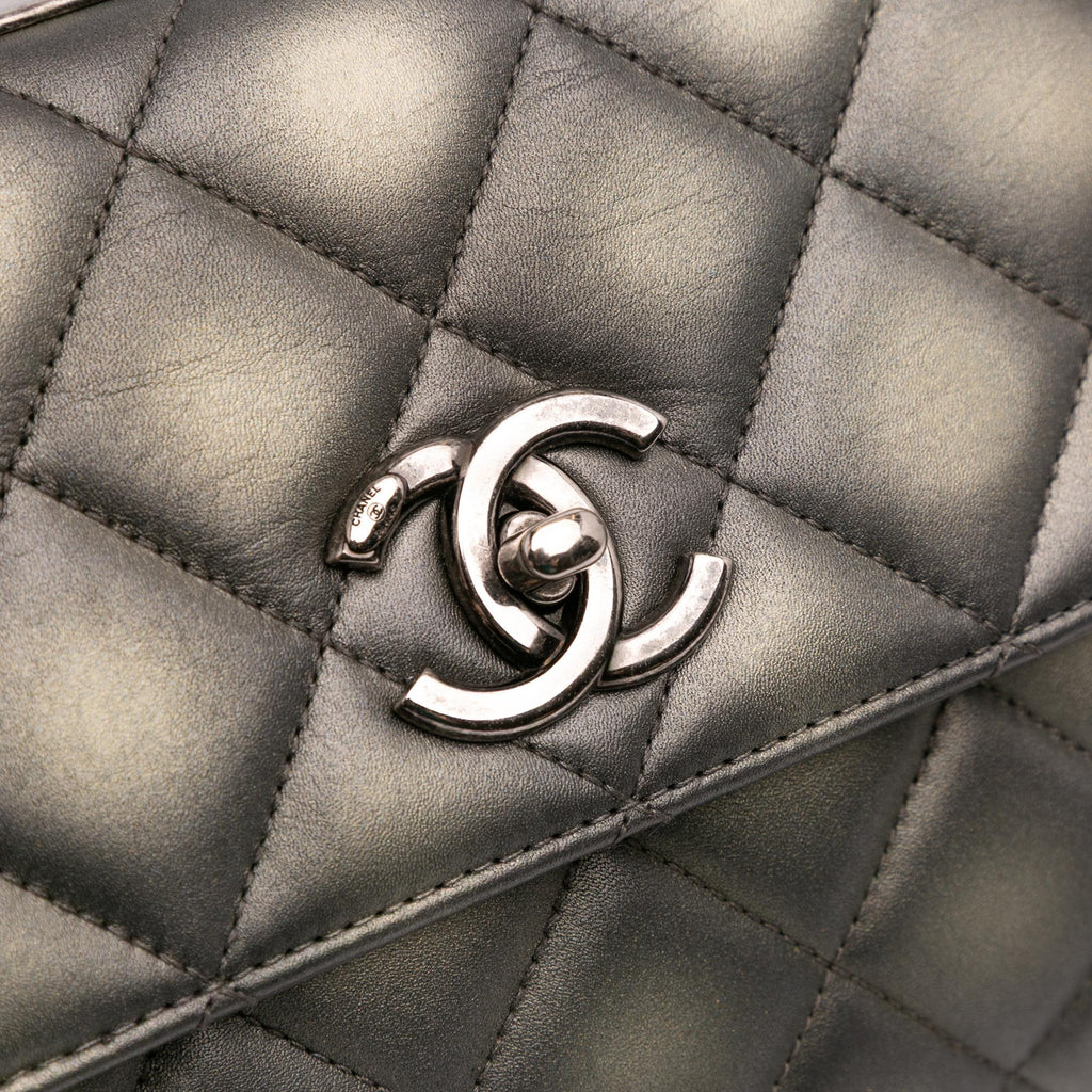 Chanel Quilted Metallic Lambskin Trendy CC Flap