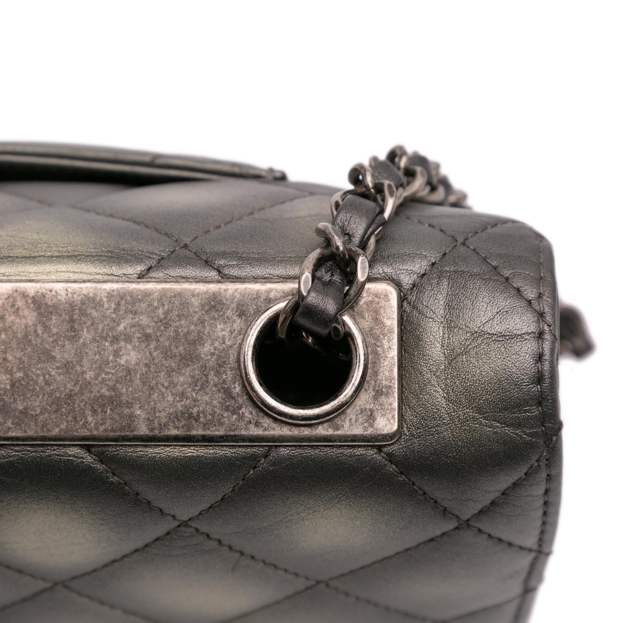 Chanel Quilted Metallic Lambskin Trendy CC Flap