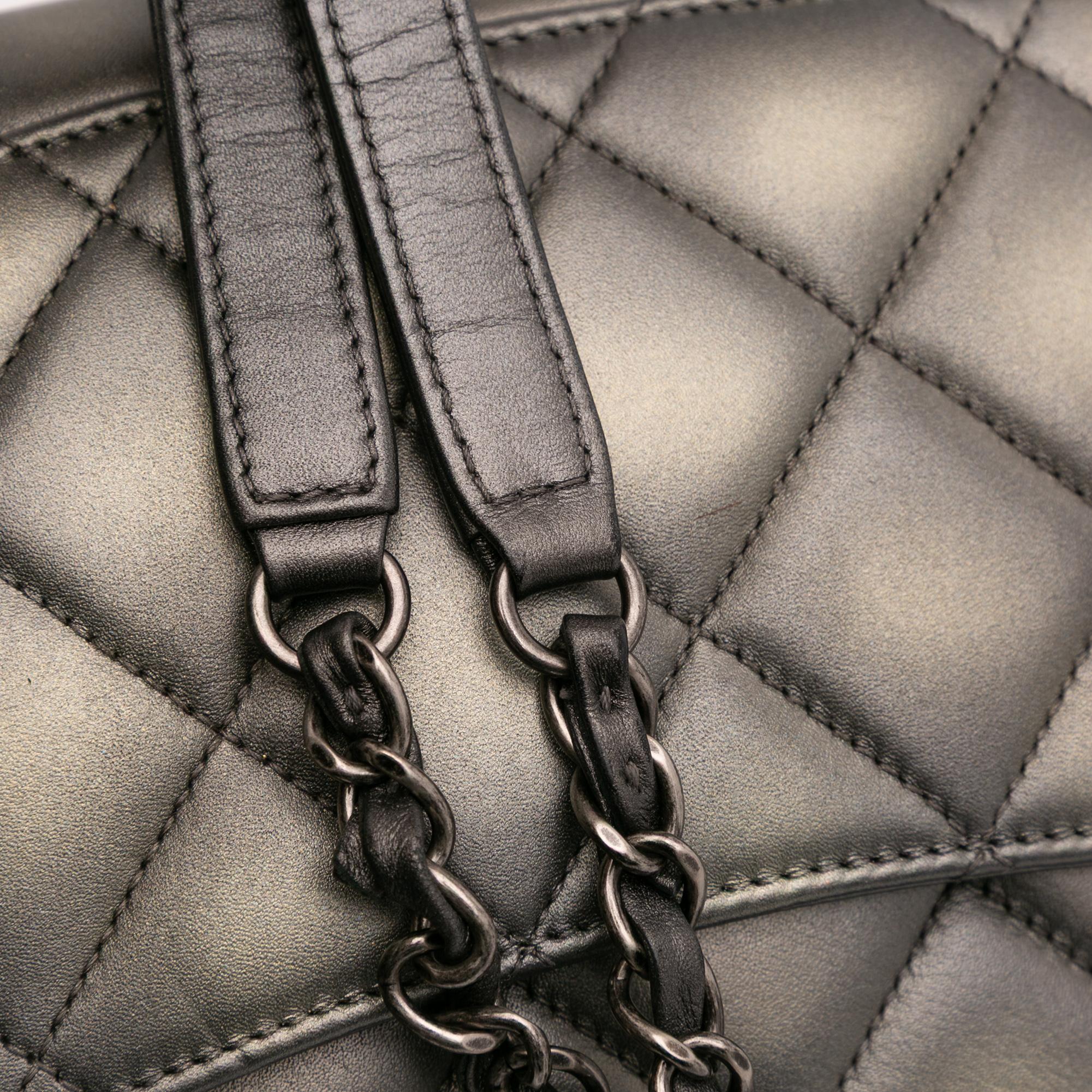 Chanel Quilted Metallic Lambskin Trendy CC Flap