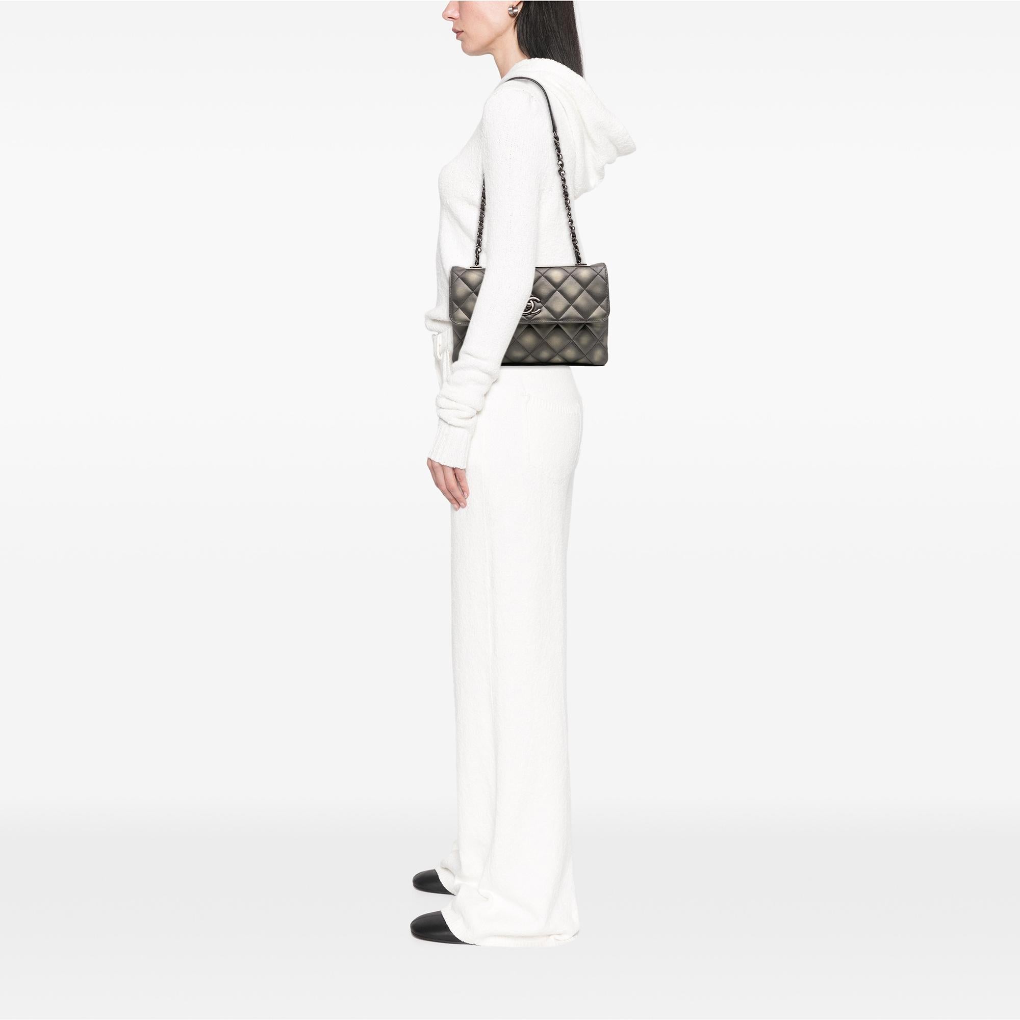 Chanel Quilted Metallic Lambskin Trendy CC Flap