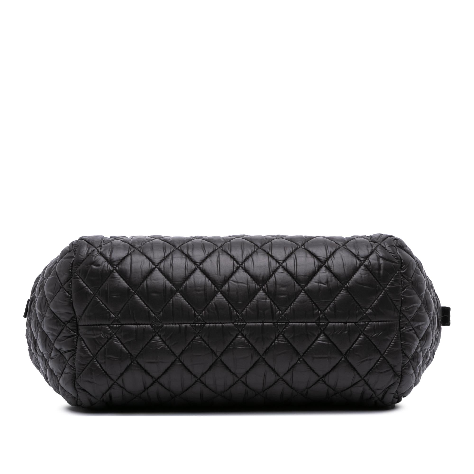 Chanel Quilted Nylon Coco Cocoon Bowler Bag
