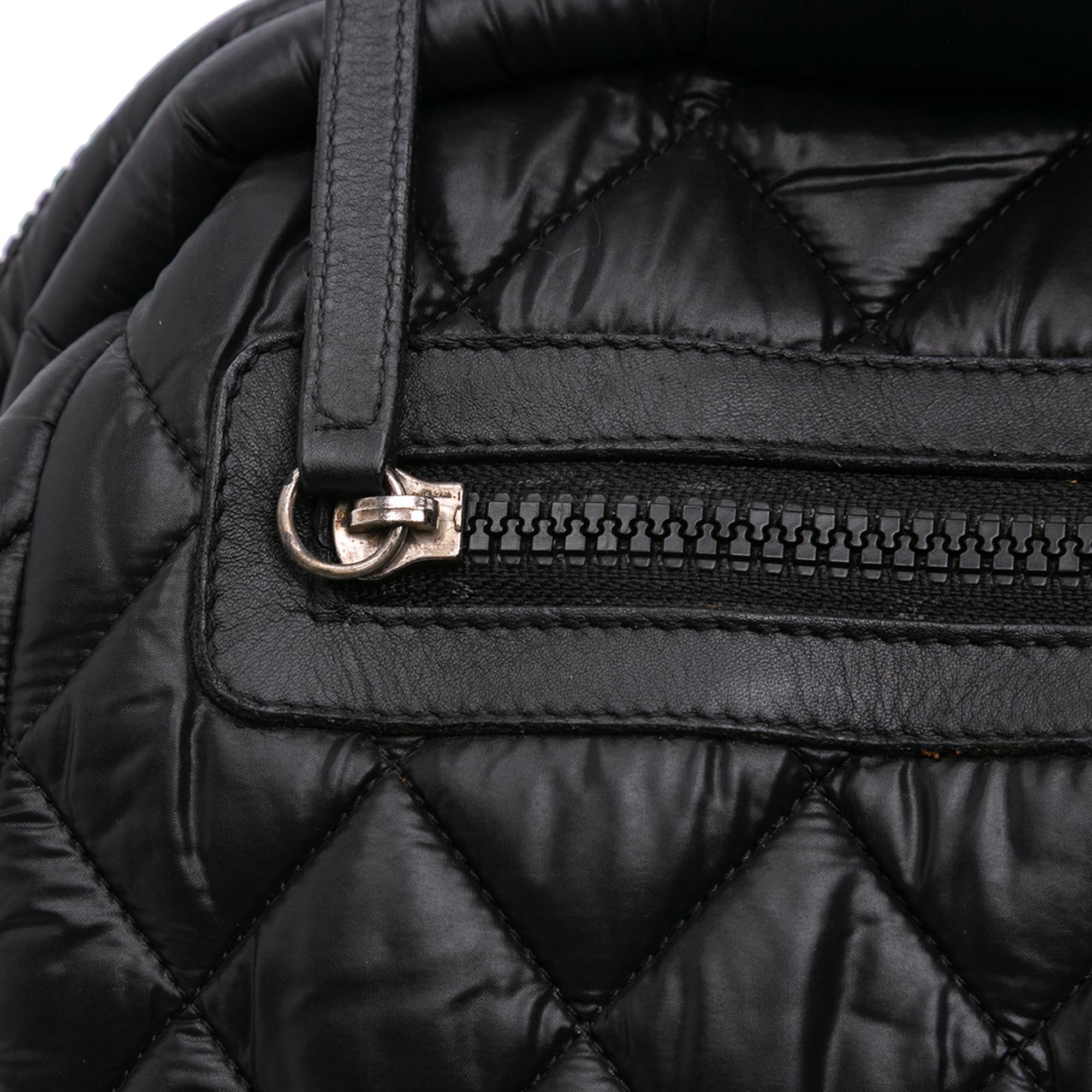 Chanel Quilted Nylon Coco Cocoon Bowler Bag
