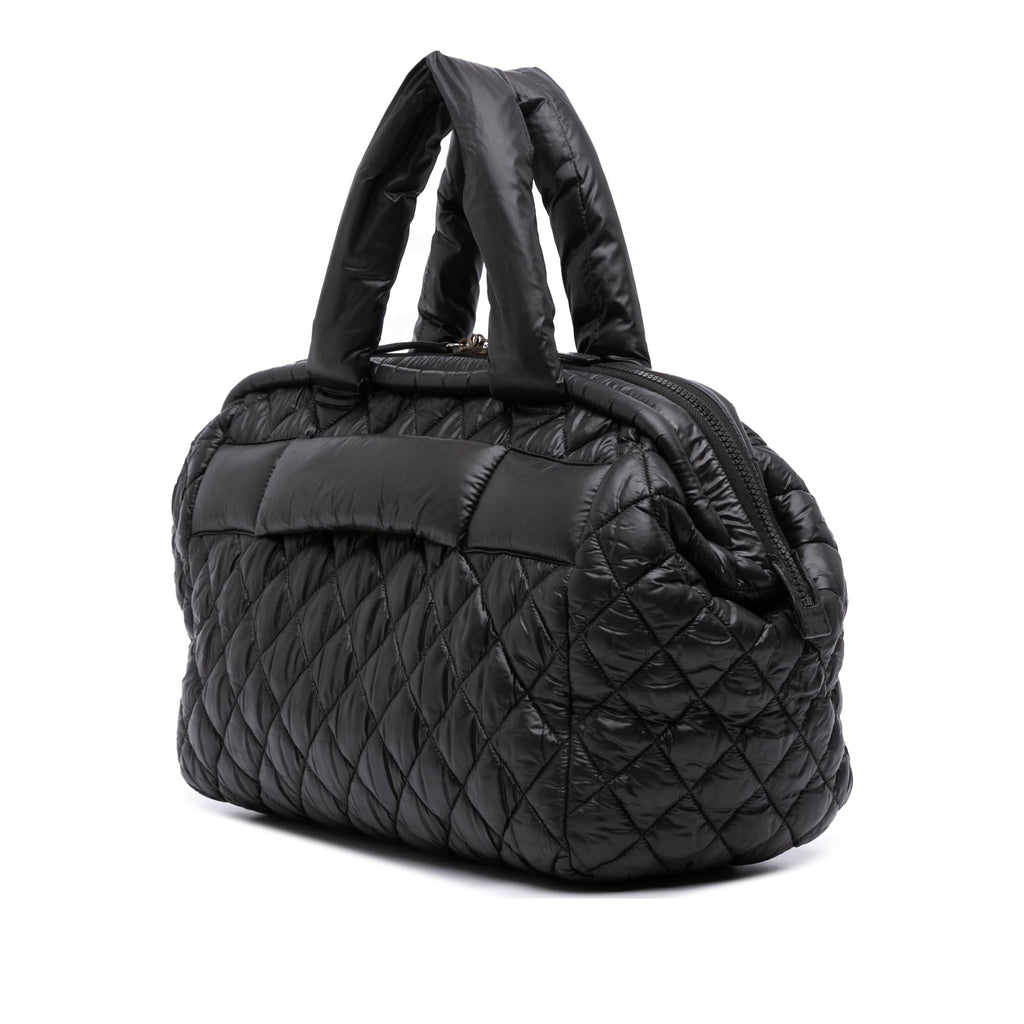 Chanel Quilted Nylon Coco Cocoon Bowler Bag
