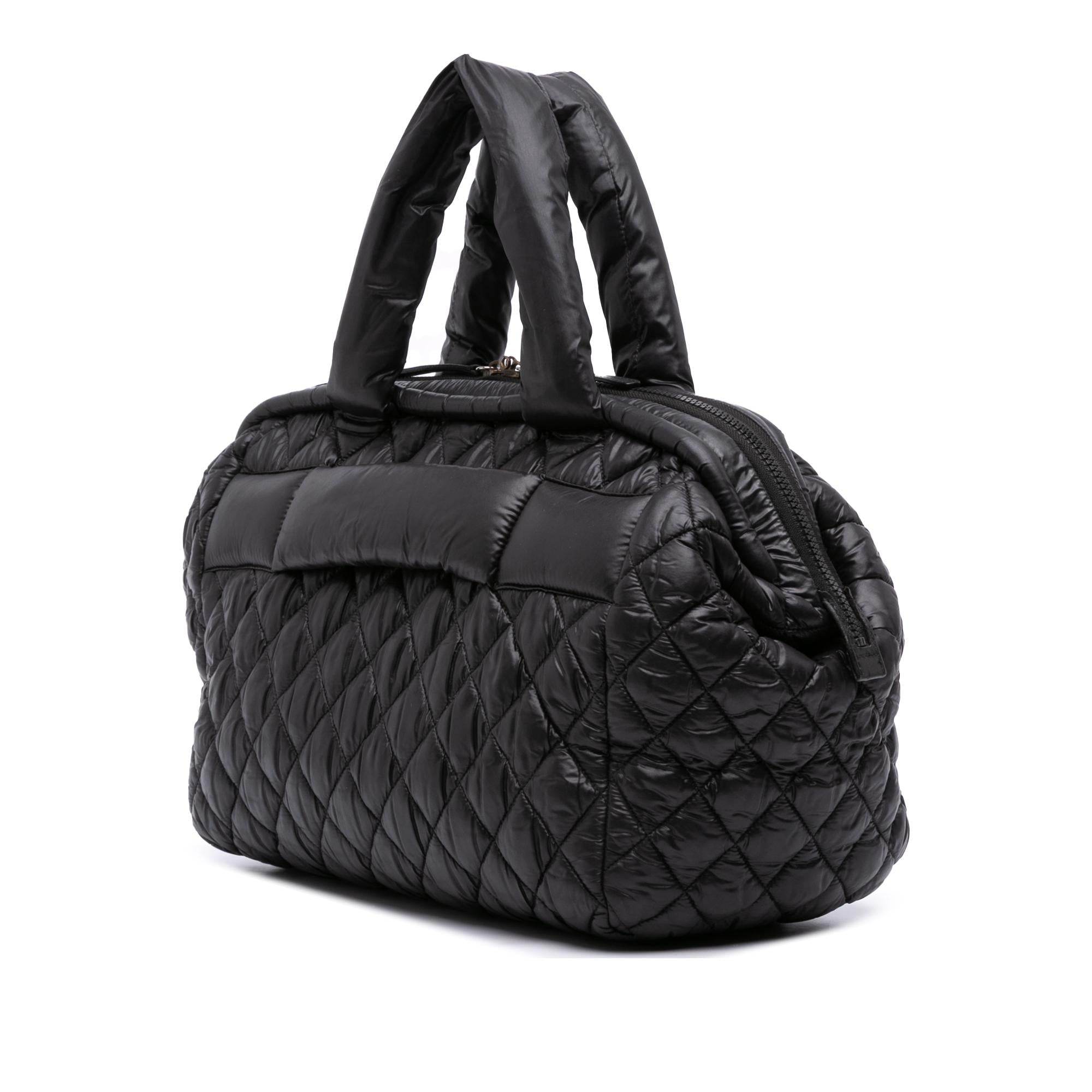 Chanel Quilted Nylon Coco Cocoon Bowler Bag