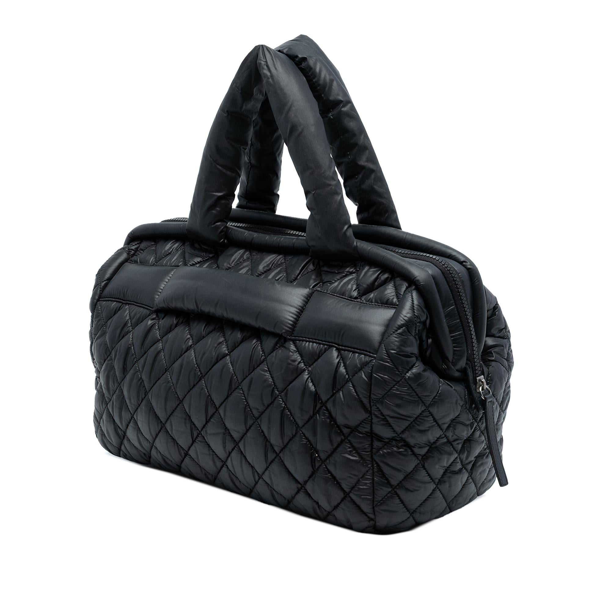 Chanel Quilted Nylon Coco Cocoon Bowler Bag