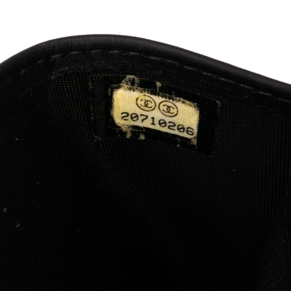 Chanel Quilted Patent Boy Long Wallet