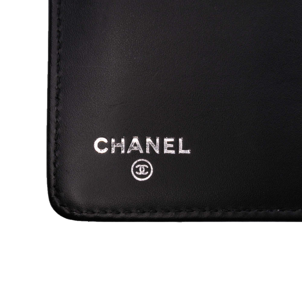 Chanel Quilted Patent Boy Long Wallet