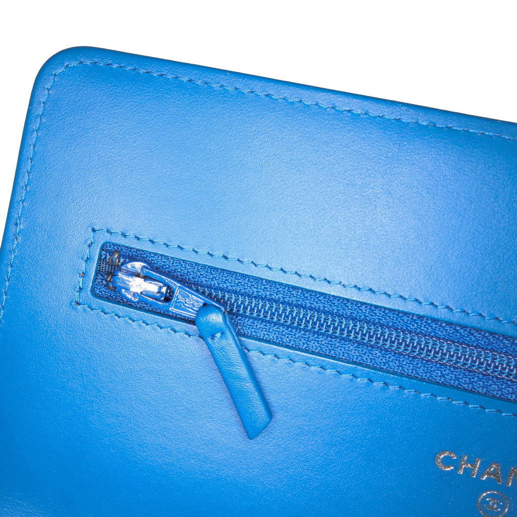 Chanel Quilted Patent Boy Wallet on Chain