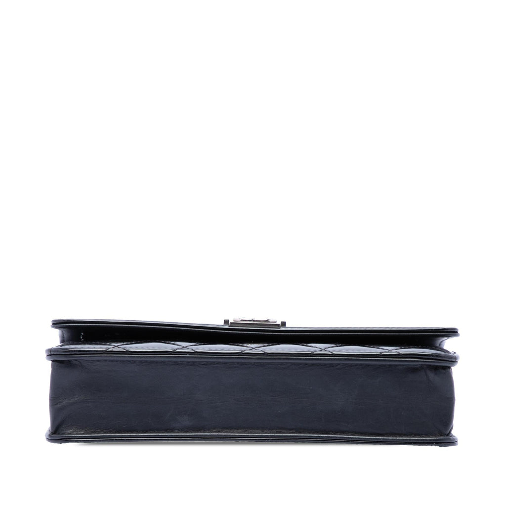 Chanel Quilted Patent Boy Wallet on Chain