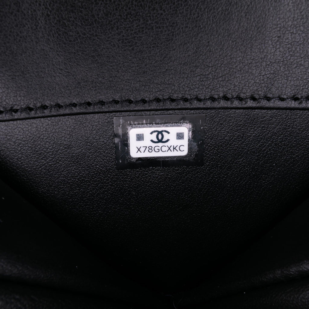 Chanel Quilted Patent Calfskin CC Heart Clutch With Chain