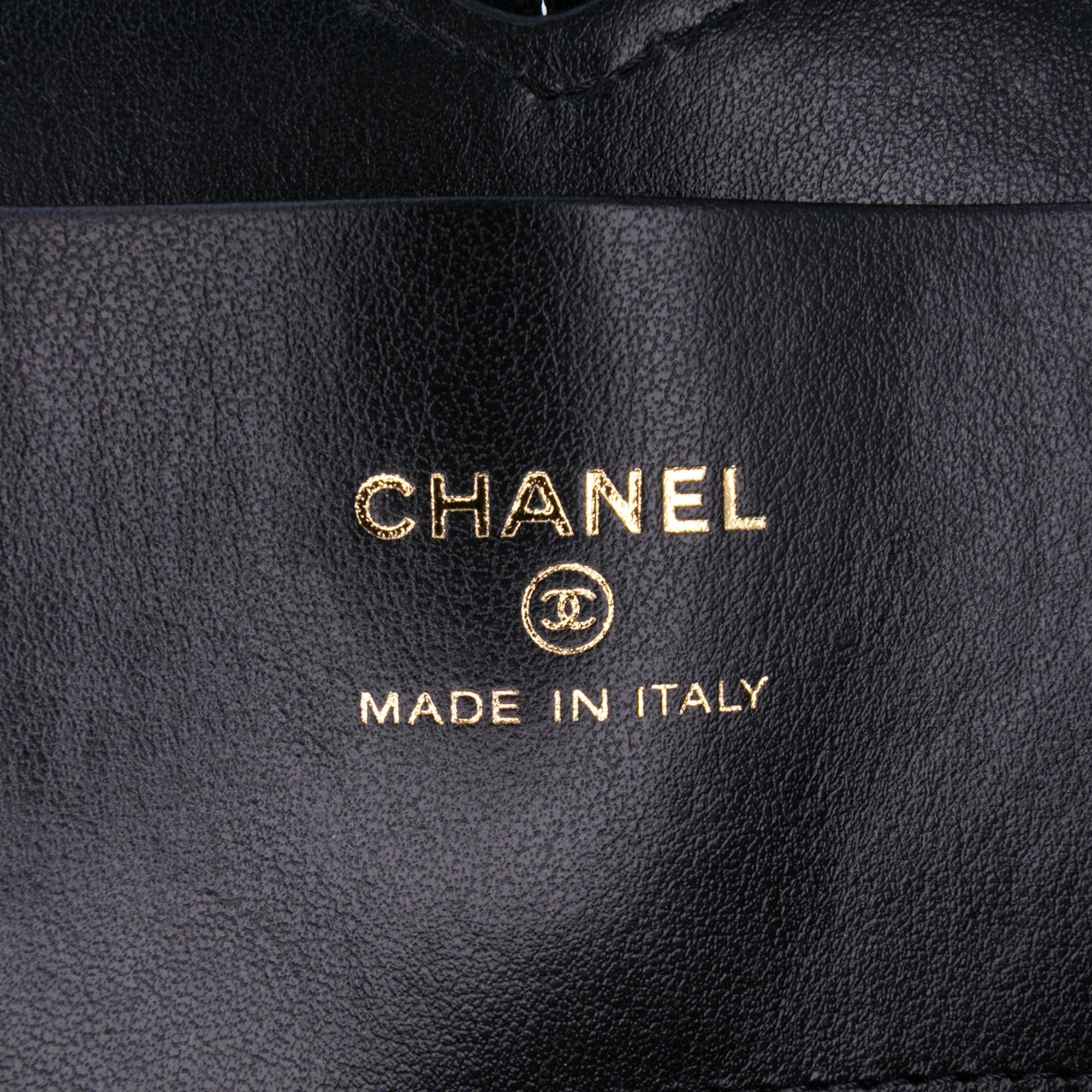 Chanel Quilted Patent Calfskin CC Heart Clutch With Chain