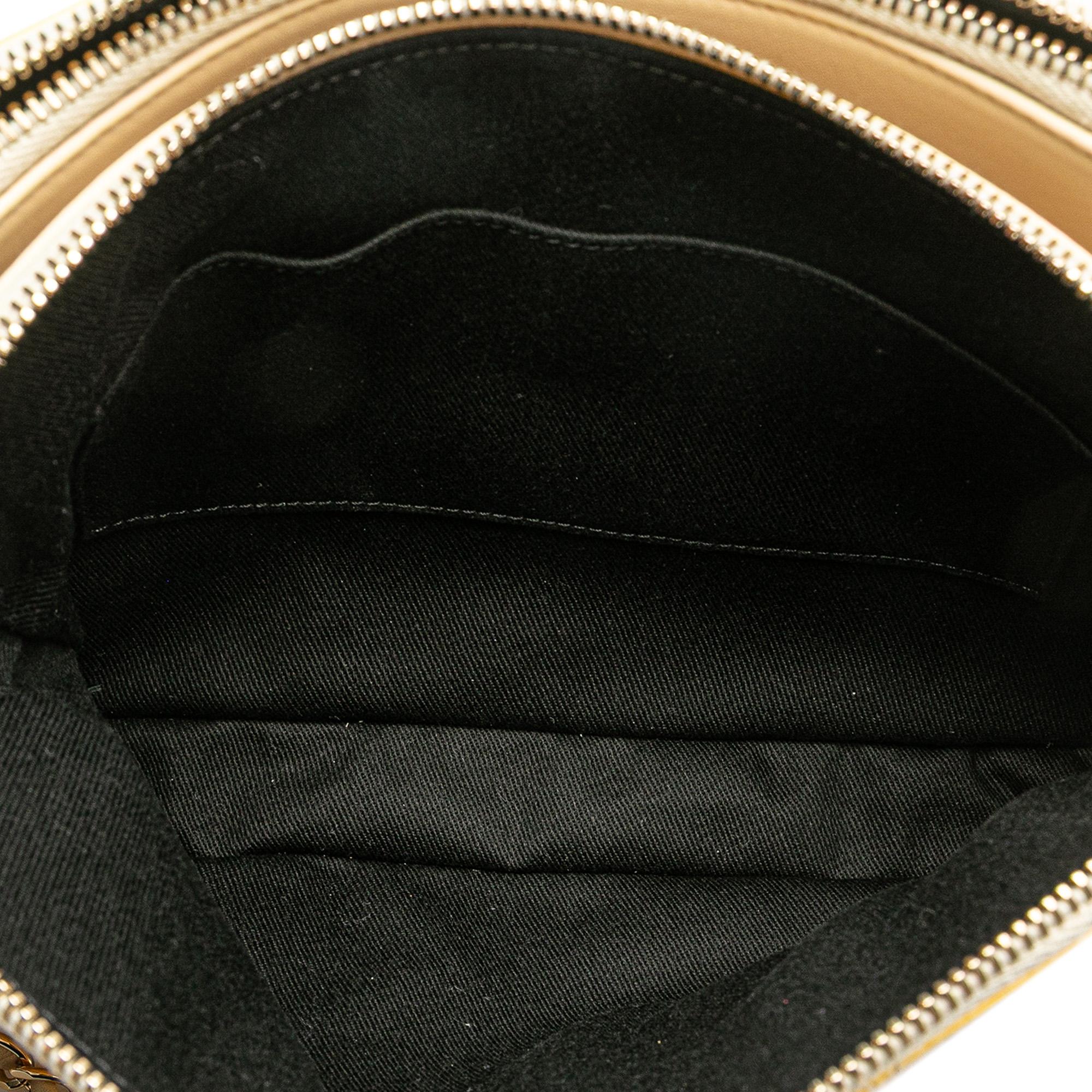 Chanel Quilted Patent Chain Double Zip Crossbody