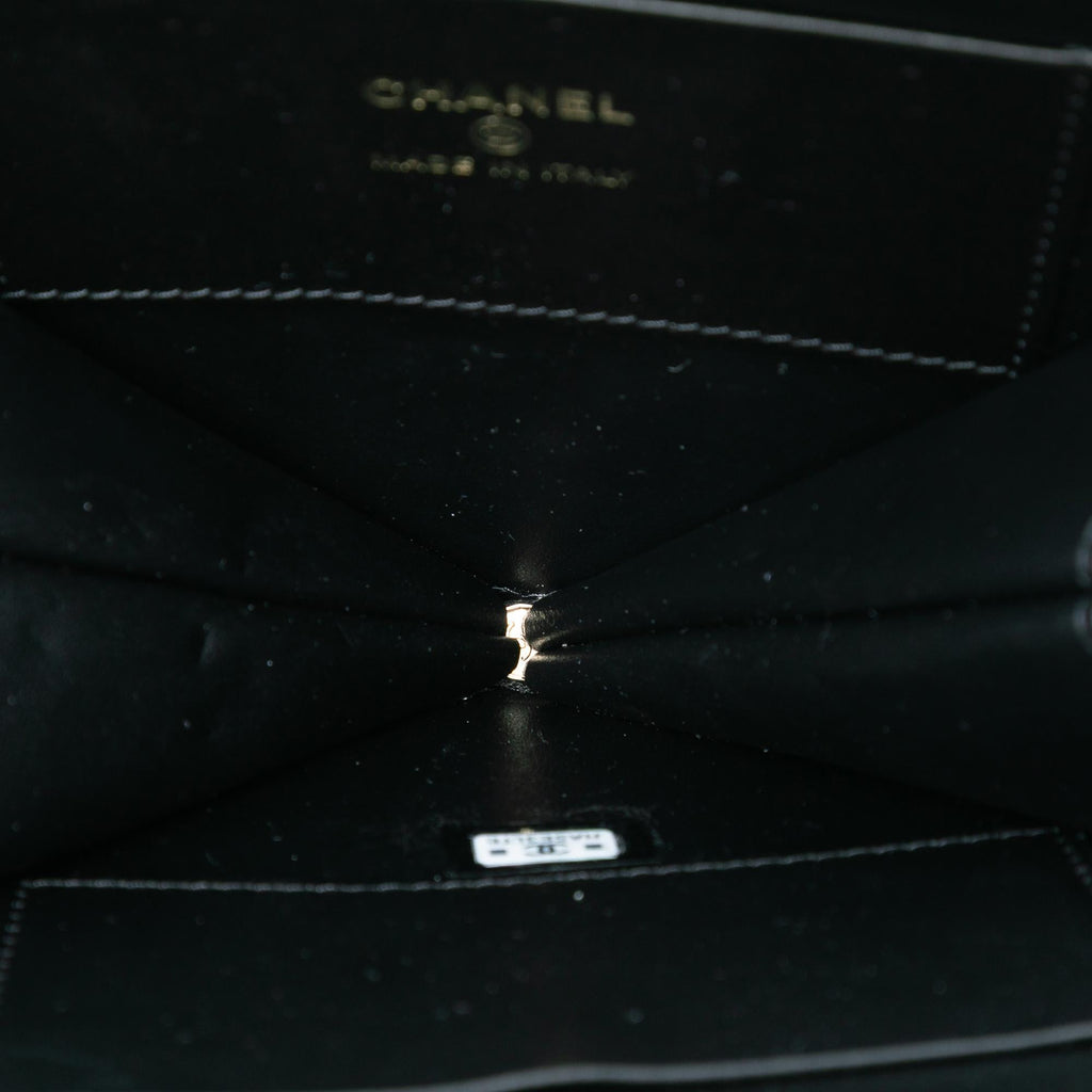 Chanel Quilted Patent Duo Heart Clutch with Chain