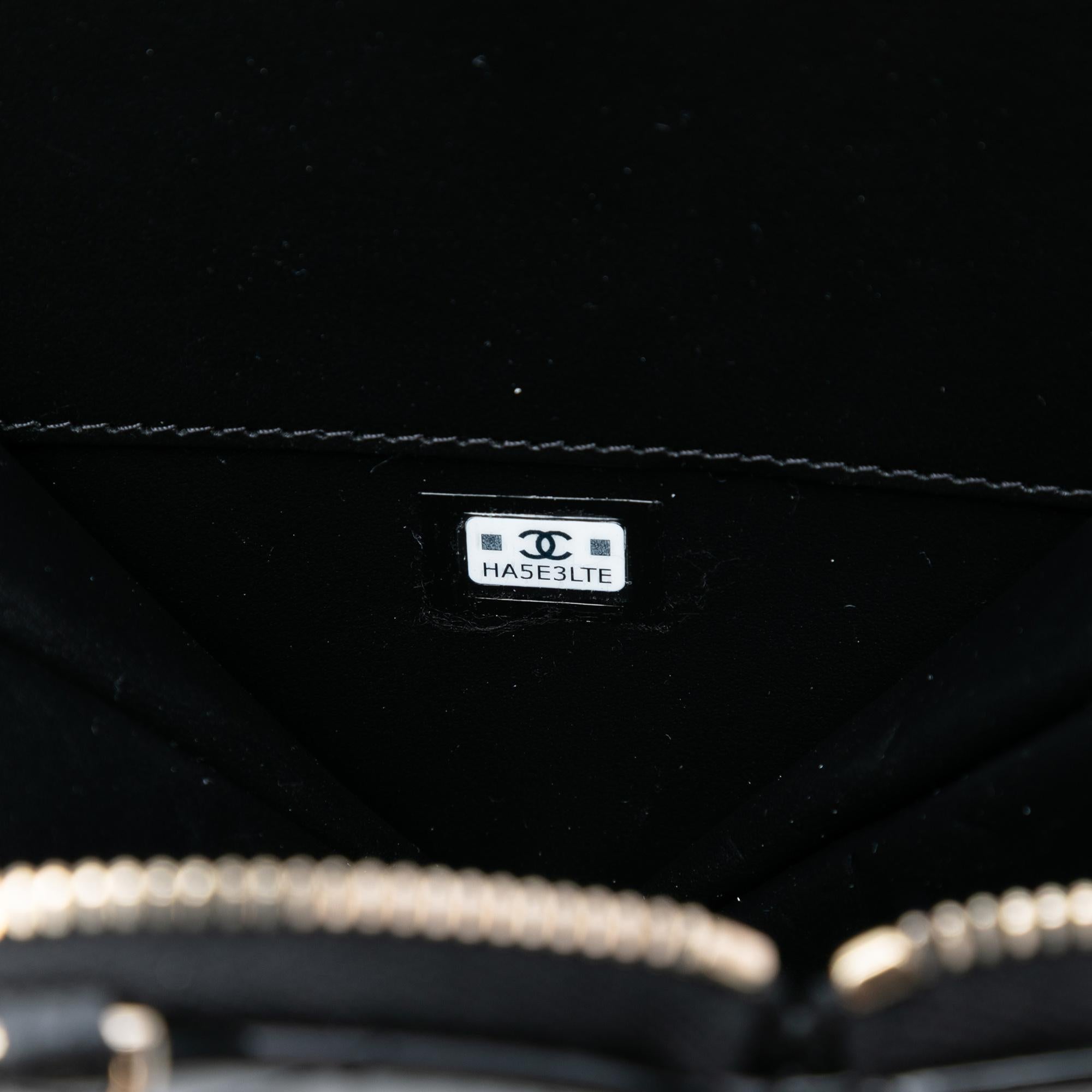 Chanel Quilted Patent Duo Heart Clutch with Chain
