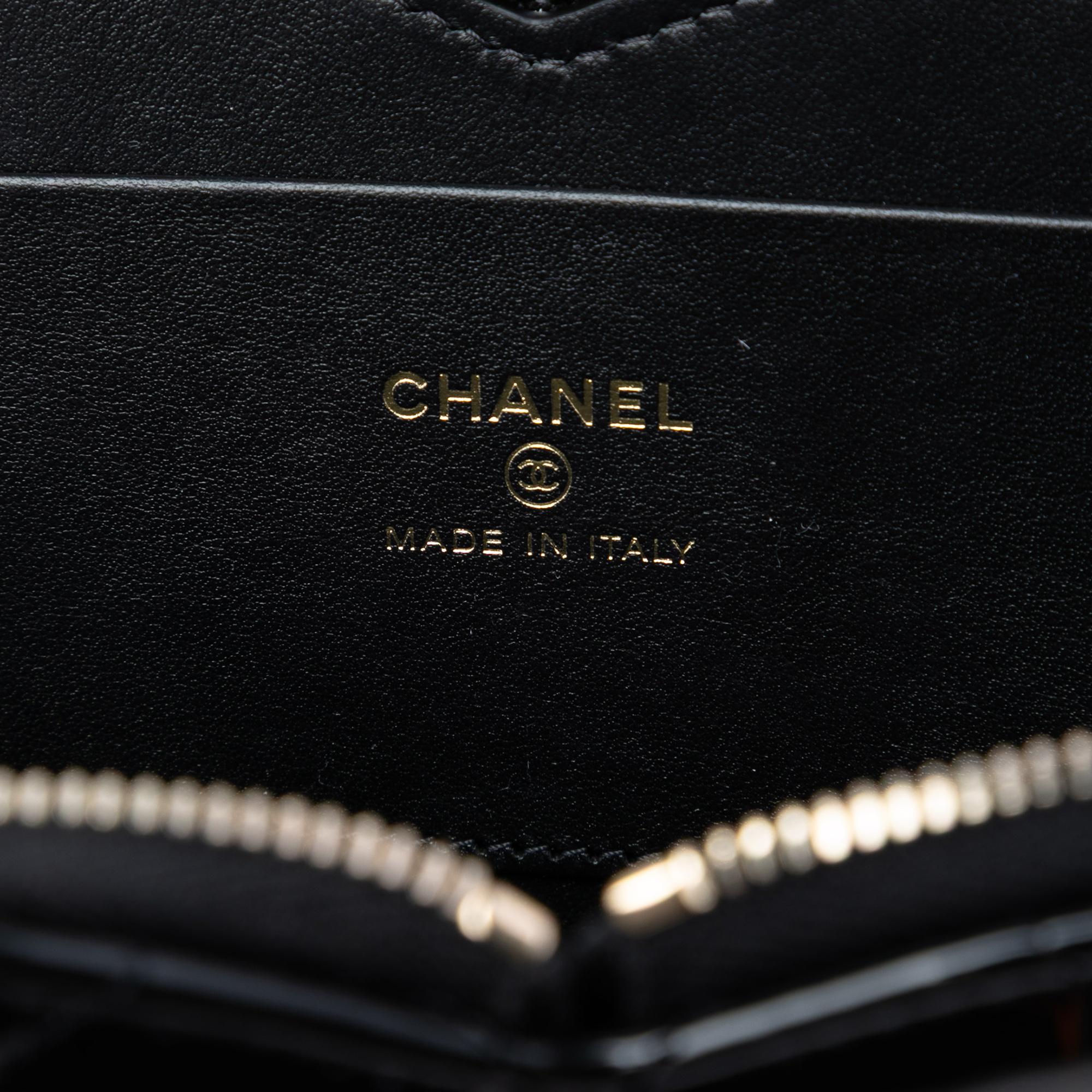 Chanel Quilted Patent Duo Heart Clutch with Chain
