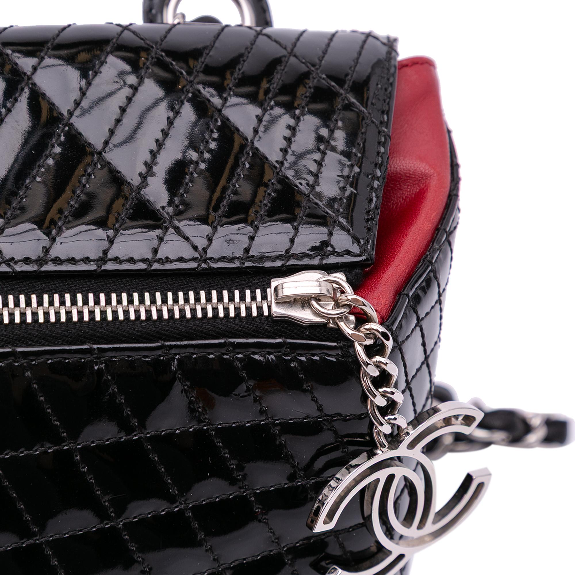Chanel Quilted Patent Geometric Kaleidoscope Shoulder Bag