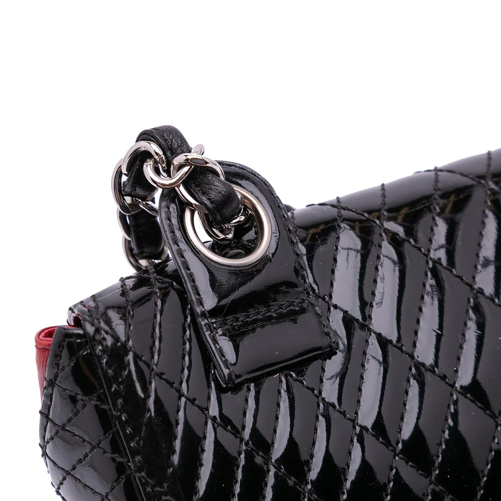 Chanel Quilted Patent Geometric Kaleidoscope Shoulder Bag