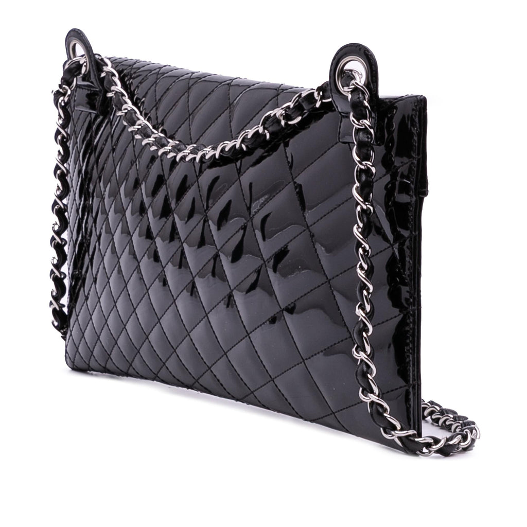 Chanel Quilted Patent Geometric Kaleidoscope Shoulder Bag