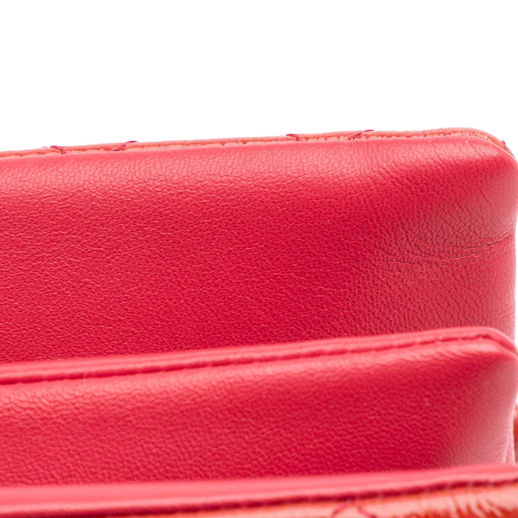 Chanel Quilted Patent Goatskin Pagoda Accordion Flap