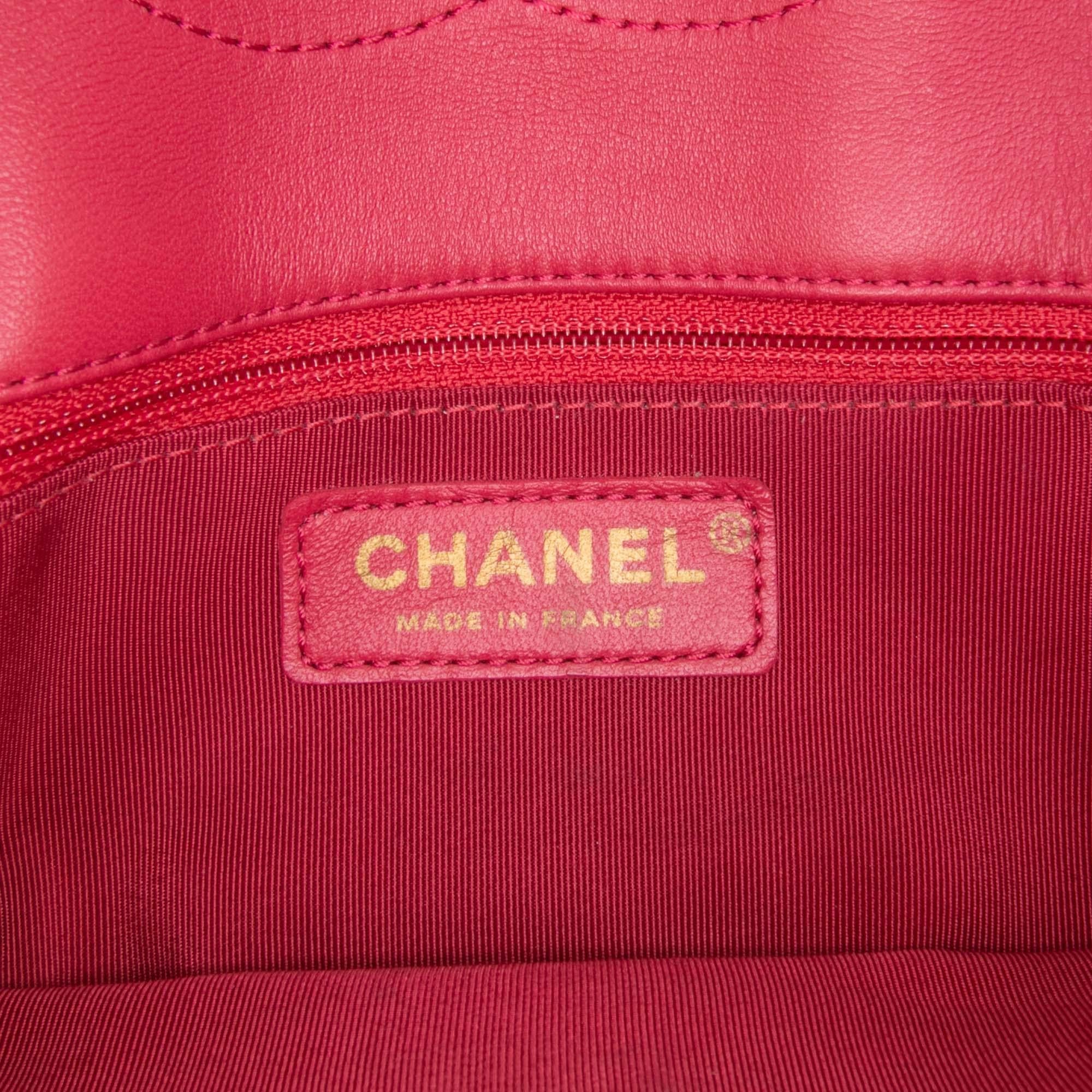 Chanel Quilted Patent Goatskin Pagoda Accordion Flap