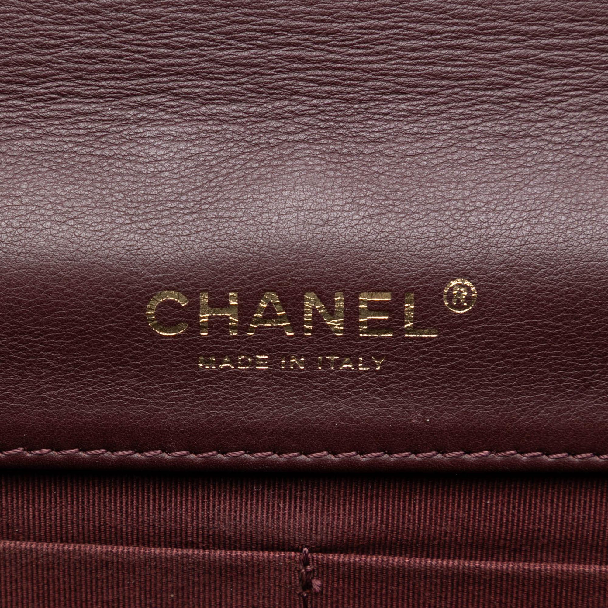 Chanel Quilted Patent Golden Class East West Wallet on Chain